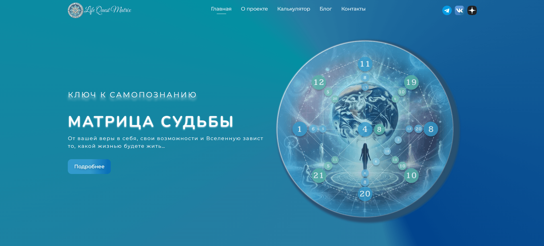 Веб-сервис LifeQuest Matrix